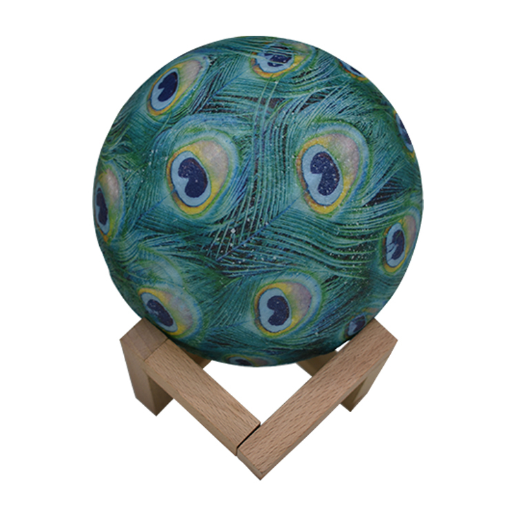 Lámpara de Luna (5,9 pulgadas) estrella de luz niños noche luz Galaxy lámpara 16 colores LED 3D estrella con soporte de madera