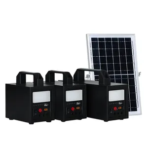 太阳能野营发电机电能便携式照明带路灯380伏离网三相太阳能系统