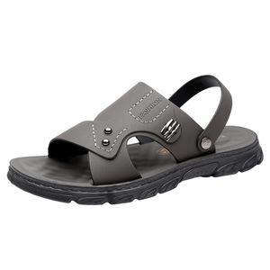 Sandalias para hombre, suela blanda, antideslizantes, resistentes al desgaste, sandalias saudíes de suela gruesa para exteriores, sandalias árabes casuales de alta gama para hombre - Product Image 1