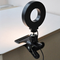 Lampu Ring LED dapat diredupkan 4.7 inci 12CM, lampu pengisi kecantikan Mini untuk ponsel untuk fotografi dan Video swafoto pabrik langsung grosir