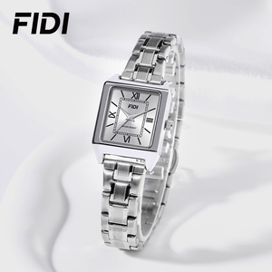 Elegante pequeño cuadrado de acero inoxidable relojes de cuarzo para las mujeres 3ATM resistente con venta caliente banda de estilo de moda - Product Image 4