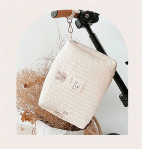 Nouveau <span class=keywords><strong>Sac</strong></span> à Langer Matelassé Doux <span class=keywords><strong>pour</strong></span> Maman Maternelle, Broderie Coton Épaule, Motif Ourson en Peluche, <span class=keywords><strong>Sac</strong></span> de Naissance Grande Taille - Product Image 5