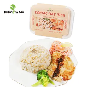 快餐供应商方便节省时间在2分钟内准备好Keto Konnyaku魔芋魔芋碗即食白烧米饭