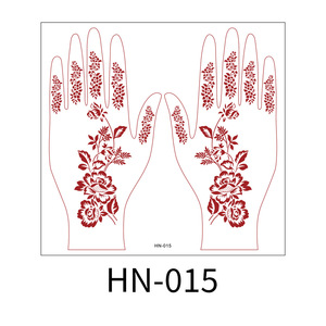 Pochoirs de <span class=keywords><strong>tatouage</strong></span> au henné marron personnalisés <span class=keywords><strong>Mandala</strong></span> Flower Body Art Arms Design avec motif de dentelle imperméable Caractéristiques temporaires - Product Image 4