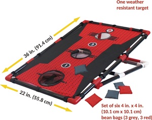 Juego 2 en 1 Divertido con Bolsa de Arena para Niños y Adultos, Set <span class=keywords><strong>Base</strong></span> con Estuche de Transporte, Juego de Ladder Ball Deportivo para Exteriores, Juego de Equitación - Product Image 3