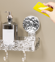 Étagère de douche triangulaire universelle Songtai S2311612 Mr Basket à ventouse murale pour surface métallique sans perçage