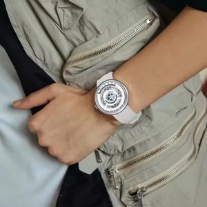 นาฬิกาข้อมือควอตซ์แฟชั่นผู้ชาย Mark Fairwhale รุ่น FW-5990 กันน้ำ มีไฟกลางคืน ดีไซน์สร้างสรรค์ สายซิลิโคน นาฬิกาหรูหราสไตล์ลำลอง - Product Image 6