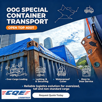 OOG Cargo Flat Rack Open Top BBK sur Navire Porte-Conteneurs Opération en vrac Agent maritime vers les États-Unis DDP Porte à Porte Service le plus rapide
