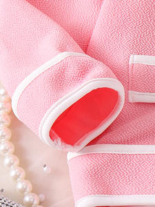 Conjunto de Ropa para Niñas, Chaqueta de Manga Larga, Chaleco, Falda Plisada, Color Rosa, Ropa para Niñas de <span class=keywords><strong>2</strong></span> a 7 Años - Product Image 3