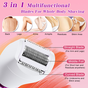 Kit de toilettage électrique pour femme : tondeuse bikini, visage, corps, maillot, nez et oreilles - Product Image 5