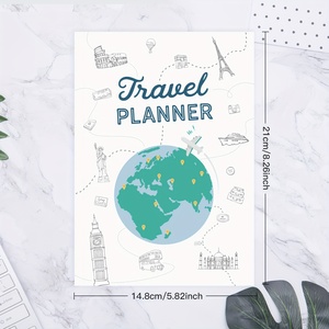 Journal de voyage non daté et organisateur de planificateur de voyage Journal guidé, vacances, Journal <span class=keywords><strong>du</strong></span> <span class=keywords><strong>voyageur</strong></span> - Product Image 1