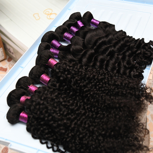 Extensiones de Cabello Humano K.swigs, Color Negro, Calidad Remy 8A 10A 12A, Ondulado Profundo, Doble Trama, Tejido a Máquina - Product Image 5
