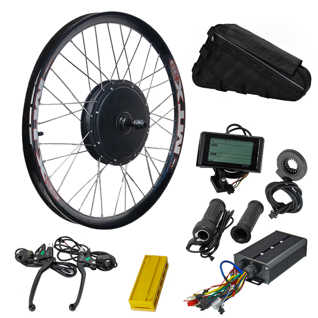 2026 New Cheapest Electric Bicycle Conversion Kits 48V 52V 60V 72V E-bike Kit 1500W-5000W Ebike Motor 20AH 25AH 30AH 35AH 40AH