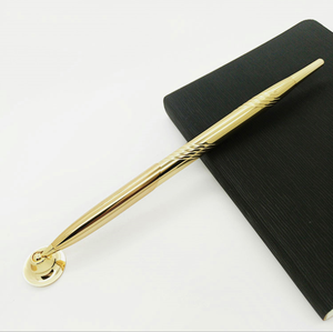 Toptan promosyon 1.0mm Logo tükenmez kalem altın/gümüş masaüstü <span class=keywords><strong>Metal</strong></span> kalem standı tutucu ofis/banka - Product Image 4