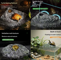 Nouvelle plateforme flottante pour tortues, roche artificielle pour aquarium, aménagement paysager, alimentation et escalade pour reptiles