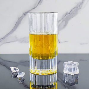 Bicchiere da Shot Classico Multifunzionale da 280ml, Fatto a Mano, Ecologico, con Righe Verticali Alte per Caffè Freddo, Whisky e Feste - Product Image 2
