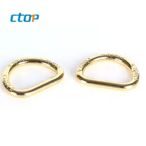 wholesale red color key chain shoe eyelet bag metal open d ring stainless steel d ring metal ring