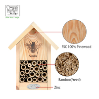 Esschert Design Bienenhaus Silhouette Honigbienenhaus Holz-Bienenstock Insektenhaus
