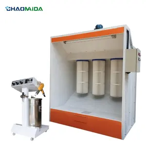 Cabine de pulvérisation de revêtement en poudre de machine de pulvérisation de chrome de spécifications personnalisables