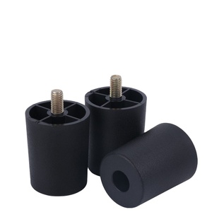 Pata de Mueble de Cocina Cuadrada de Diseño Moderno, Pata de Sofá de Plástico Resistente y Madera Marrón y Negra, Personalizable OEM - Product Image 2