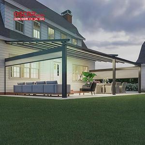 Auvent <span class=keywords><strong>coulissant</strong></span> en PVC pour toit, jardin, patio, balcon, abri extérieur avec fonction rétractable, conception protectrice, auvent rétractable - Product Image 1