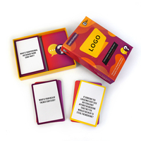 Jeu de Cartes à Boire Personnalisé pour Couples Adultes, États-Unis, France, Pays-Bas, Royaume-Uni, Avec Logo Imprimé et Coffret Cadeau, Jeu de Fête