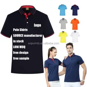 Custom Logo Printing Oversized Cotton Blend Men's Polo Shirts Short Sleeve Sports Golf T-Shirts For Men Women