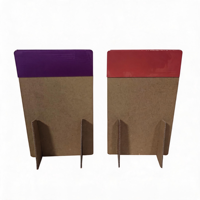 Support de comptoir en carton plat personnalisé pour brochures, présentoir facile à assembler pour dépliants, livrets promotionnels et points de vente (POS)