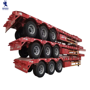 20-45ft thép đặc biệt trọng lực thấp dài chiều dài cơ sở Heavy Duty hàng hóa máy móc <span class=keywords><strong>container</strong></span> Giao thông vận tải - Product Image 3