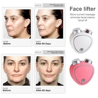 Instrument de beauté lifting du visage à micro-courant V logo personnalisé mini masseur de visage vibrateur outils de beauté à usage domestique massage repos du visage