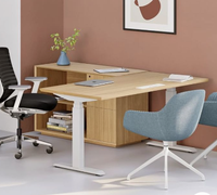 Table Moderne Convertible Extensible en Acier Inoxydable avec Mecanisme de Levage pour Bureau Debout Électrique Réglable