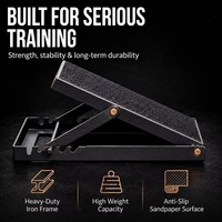 Wellshow Sport Squat Wedge Planche inclinée réglable en acier pour fitness et yoga, étireur de mollets, durable/stable