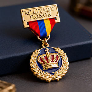 Medallas de Oro de Aleación de Zinc de Alta Calidad con Diseño de Fábrica, Medalla de Maratón con Cinta y Logotipo Personalizado - Product Image 5