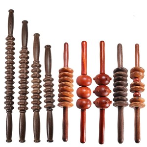 Rodillo de madera para masaje, herramienta de terapia de madera, masajeador manual, punto de gatillo, drenaje linfático, anticelulítico, liberación muscular - Product Image 1