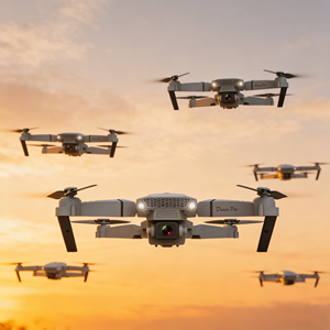 Drone pliable TOAI E88 Pro pour débutants, double caméra, télé<span class=keywords><strong>commande</strong></span>, vidéo 4K HD, décollage/atterrissage à une touche, temps de vol de 30 minutes - Product Image 6