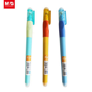 Penna Promozionale M&G Ergonomica Antibatterica Cancellabile con 2 Gomme, Blu, per Scuola e Ufficio, Cancelleria, Penna Gel Cancellabile - Product Image 2