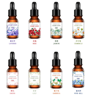 Huile Essentielle d'Arôme Pur Végétal 10ml, Soluble dans l'Eau, pour Humidificateur et Diffuseur, 40 Parfums