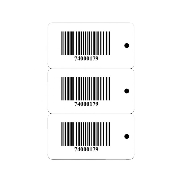 CR80 30MIL Mini 3-in-1 Tag 3UP Barcode Combo Card for Payment Hotel NFC RFID 860-960MHz T5577 1K Small Key Tag for Hotels