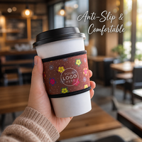 Manchon isotherme en néoprène pour tasse à café avec logo personnalisé par sublimation, support pour canettes de 16/24/32 oz, housse pour bouteille chaude ou glacée