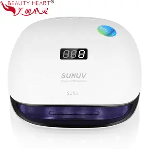 BEAUTY HEARTプロフェッショナルLED紫外線ジェル乾燥ネイルランプネイルドライヤーUVランプSun4s48w36pcs電気マニキュアドライヤー