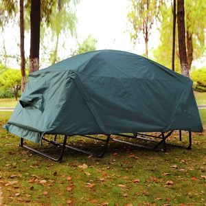 Tenda da campeggio pieghevole da campeggio per 1-2 persone tenda da campeggio doppia antipioggia fuori terra tenda Oxford pieghevole portatile addensata - Product Image 1