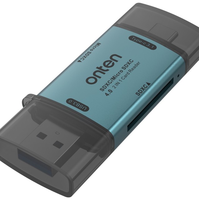 Dual-use Aluminum Alloy Card Reader SDXC 4.0 Micro SD 4.0 USB 3.1/3.2 Gen 1 Stock
