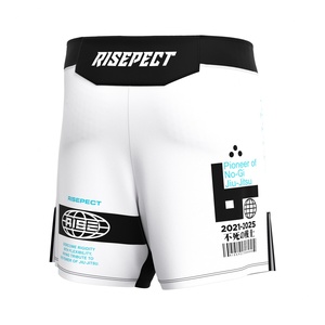 Shorts MMA con Corte Lateral y Dobladillo, Súper Duraderos y Ligeros, Tejido Suave, Ideales para BJJ No Gi y Entrenamiento de Combate - Product Image 2