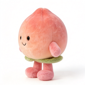 Juguete de Peluche de Durazno Rosa Personalizable, Juguete de Peluche de Durazno de Alta Calidad, Fruta de Peluche Suave con Manitas Pequeñas para Regalos Infantiles - Product Image 2