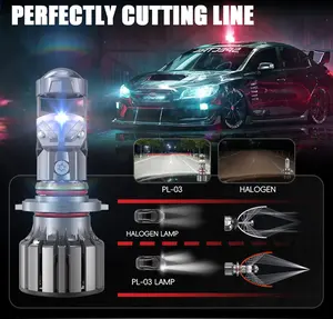 Perfect Beam Pattern Special Design PL-03 9005 9006 H10 H4 H11 Car Projector Lens LED Headlight