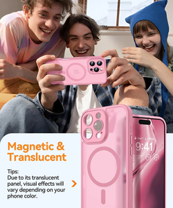 Cho iPhone 16 Pro Max Matte Trong Suốt Từ Cứng Bìa PC TPU Rõ Ràng 15 Cộng Với 14 13 12 Pro 11 Chống Sốc Trở Lại Trường Hợp - Product Image 2