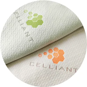 High quality Celliant 100% polyester far-infrared self-heating fabric improves immune function knitted mattress fabric