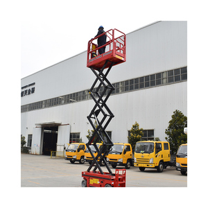 Plateforme élévatrice à ciseaux électro-hydraulique, hauteur de plateforme 6-14 m, capacité 230-450 kg, plateforme de travail aérien mobile - Product Image 1