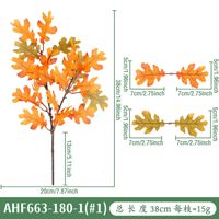 Feuilles d'automne artificielles, feuilles artificielles colorées, lot de feuilles pour Halloween, Thanksgiving, fête, jardin, table, décoration de la maison