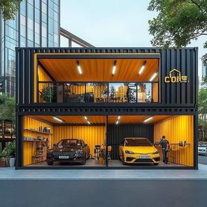Redefiniendo los espacios de exhibición: Descubra nuestra galería de autos personalizable de 2 pisos en contenedor de acero con diseño moderno para uso en talleres y almacenes. - Product Image 2